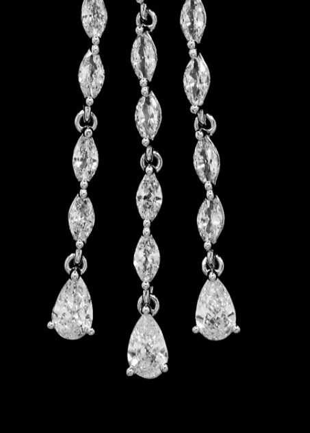 Gold Plated Cz Drop Earring For Women