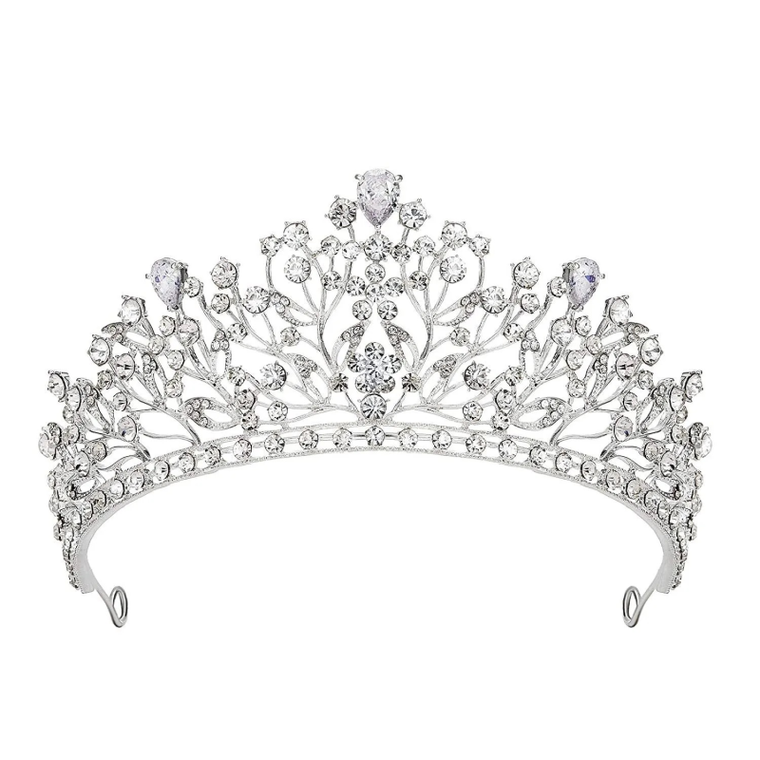 Crystal Allure Floral Wedding and Quinceanera Tiara hp9265