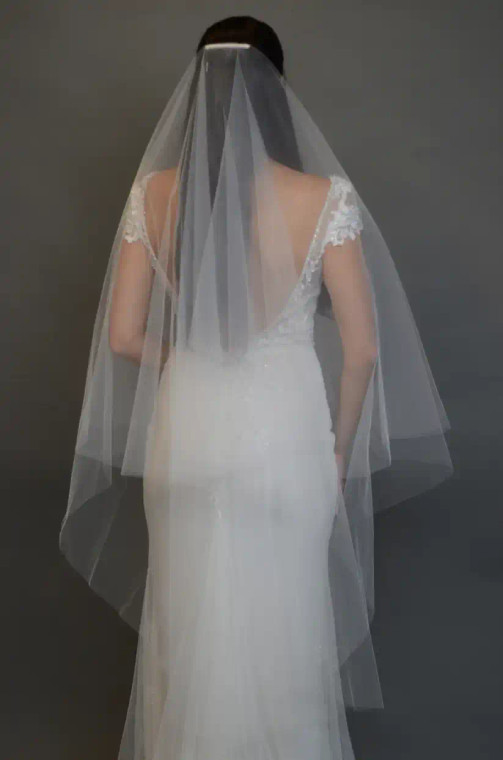 Two Layer Waltz Length Wedding Veil Ansonia Bridal V491