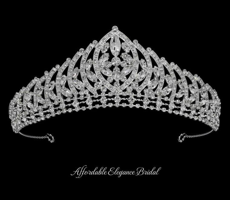 Marquise Rhinestone Wedding and Quinceanera Tiara: Sale