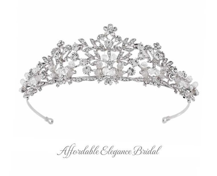 Beautiful Crystal and Rhinestone Wedding Tiara hp3258