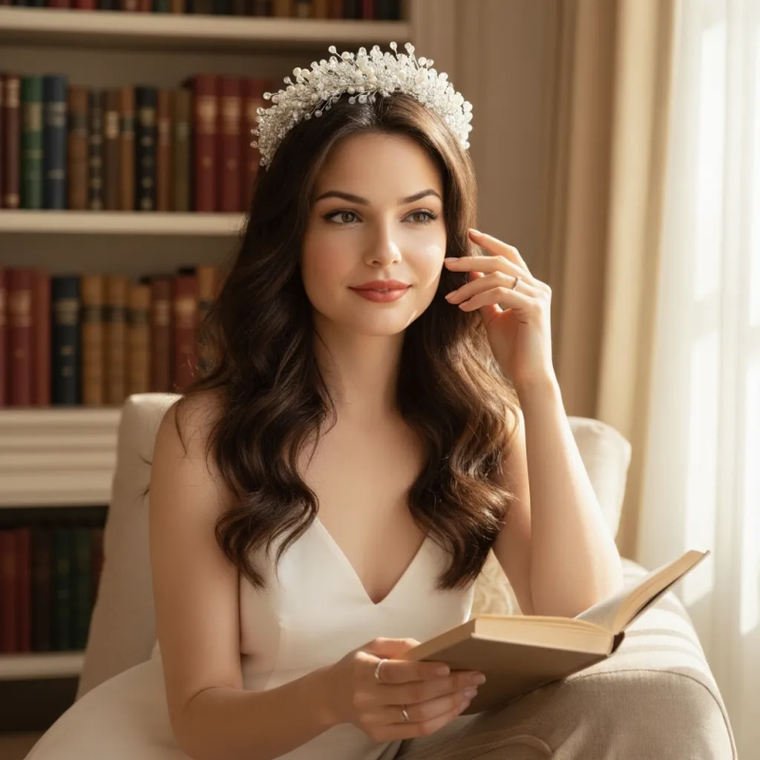 Sparkling Pearl and Crystal Wedding Headband 3330