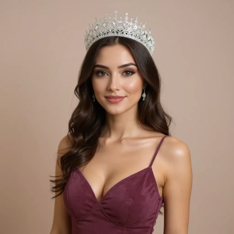 CZ Crystal Wedding and Quinceanera Tiara in Silver : Sale! CZ Crystal Wedding and Quinceanera Tiara in Silver : Sale!