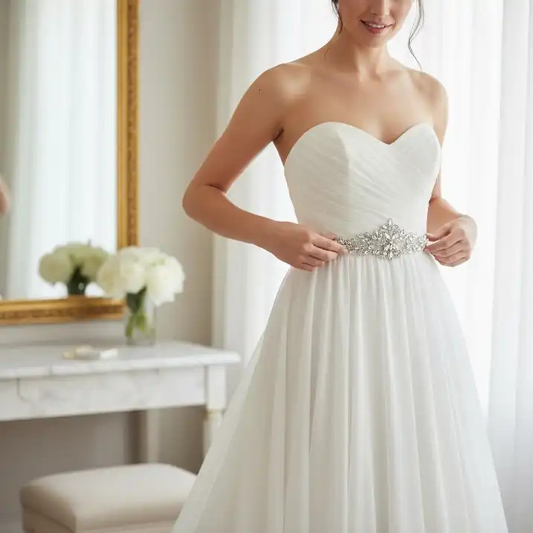 Glamorous Marquise Crystal Bridal Belt b7888