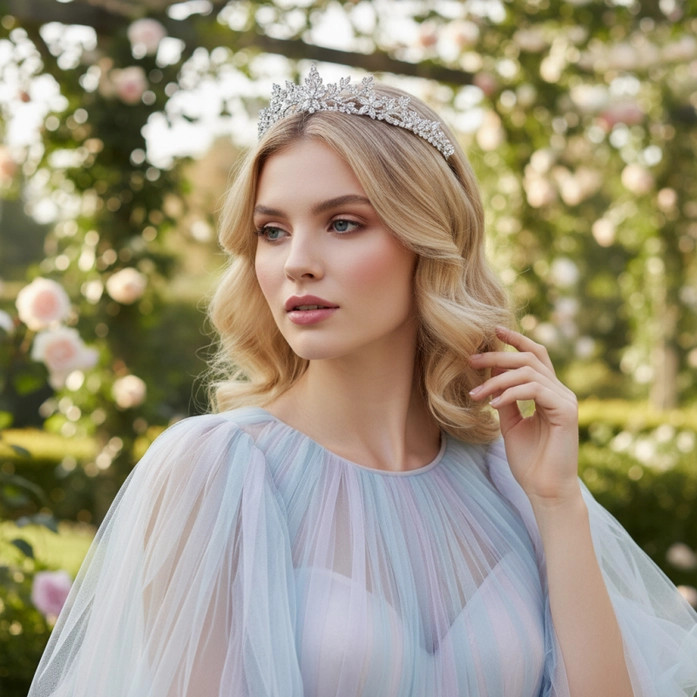 Crystal Allure Wedding Tiara Crown hp5004