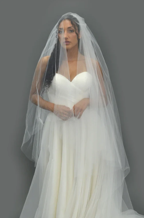  Two Layer Foldover Regal Cathedral Wedding Veil V105LL