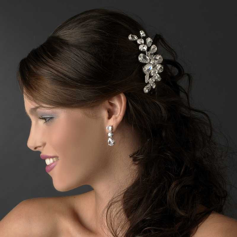 Glamorous Rhinestone Bridal Side Comb (c9795