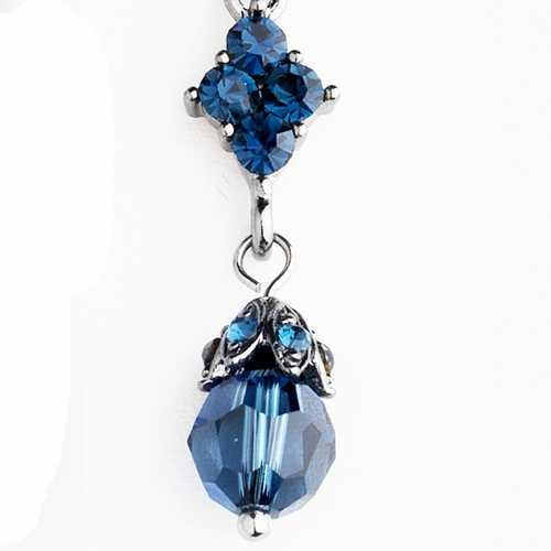 navy blue dress earrings AKIRA Heartbreaker Rhinestone Mini Dress In Navy