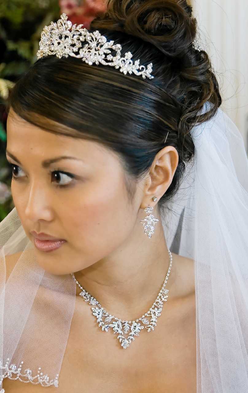 ENCHANTED Bridal Crystal Headpiece Silver Wedding Tiara 