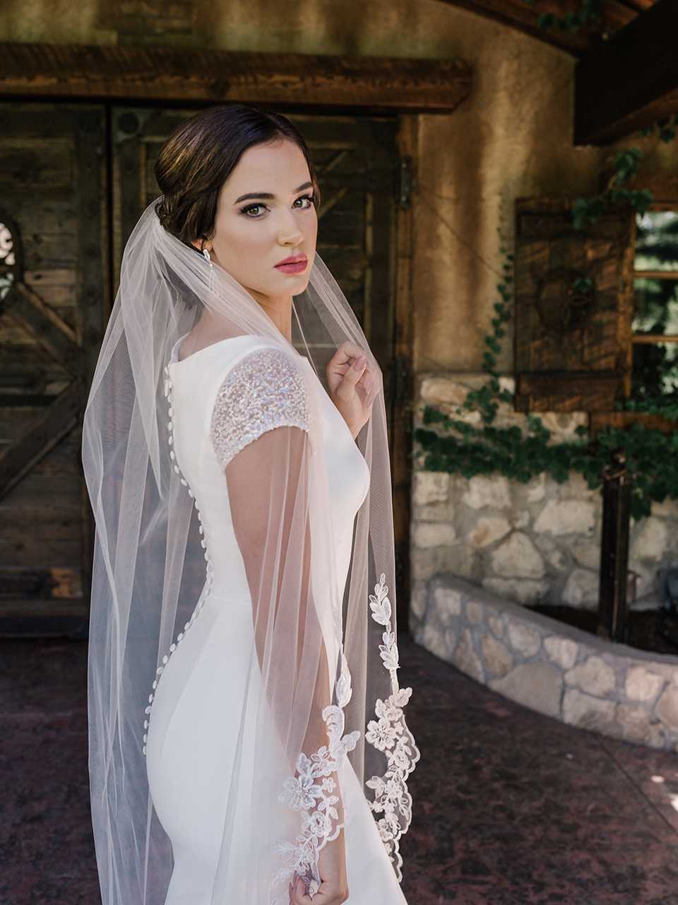 Waltz Length Veil Waltz Veil Bridal Veil Ivory Bridal Veil 