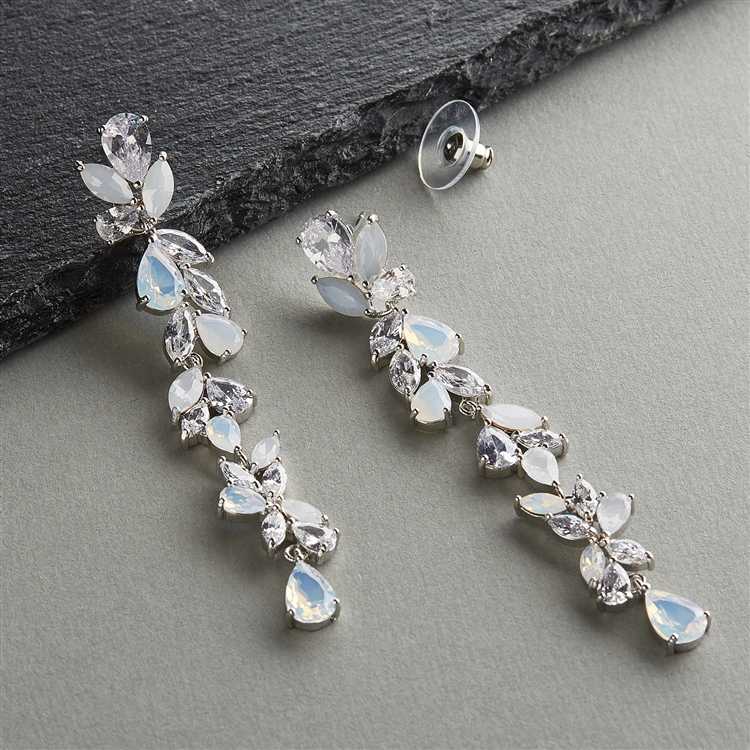 Sparkling drop earrings - Earrings wedding jewelry - Hello Lovers Australia