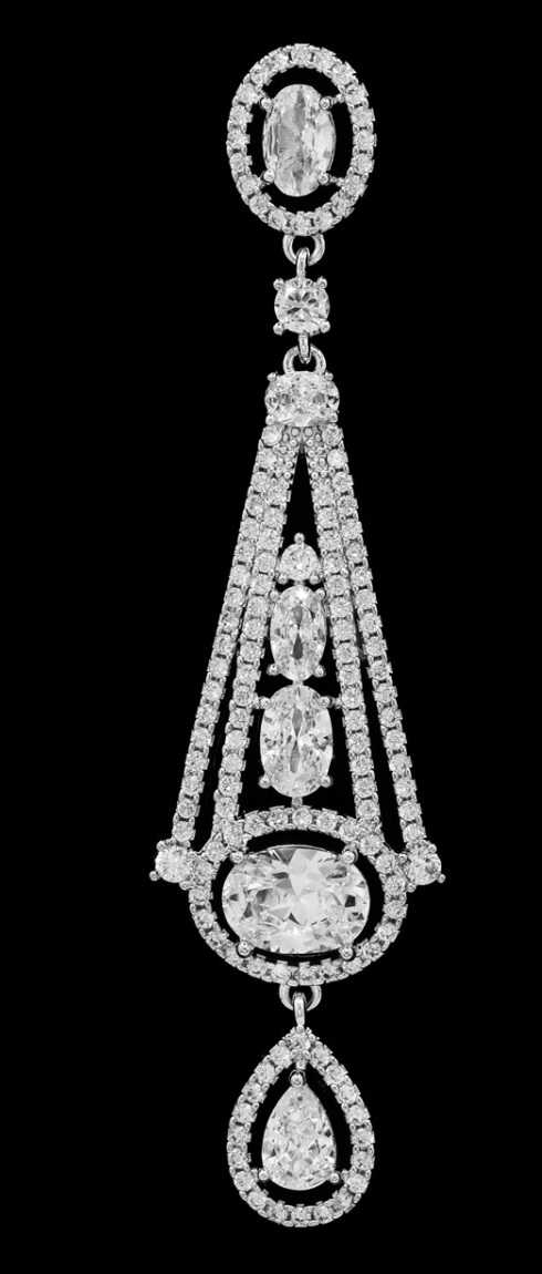Art Deco Style Silver Plated 2 1/2