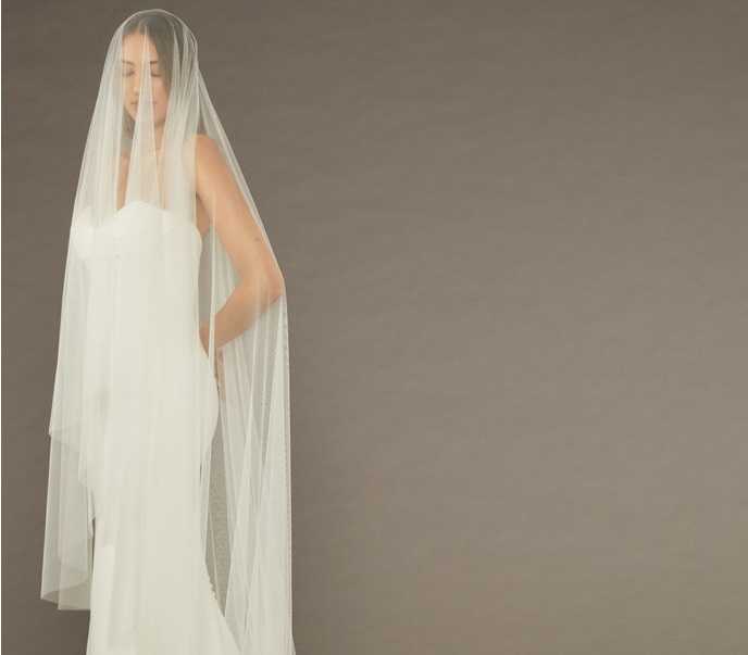 Luxe Royal Cathedral Wedding Veil with Blusher Envogue