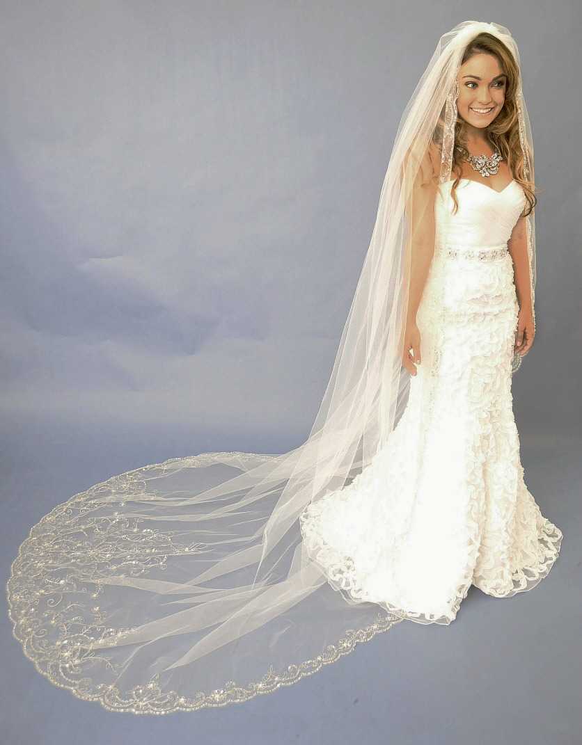 120 Long x 108 Extra Wide Royal Cathedral Bridal Veil with