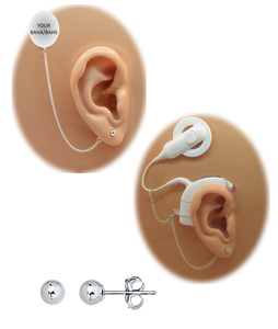 Ball Post Earring - 14K White Gold