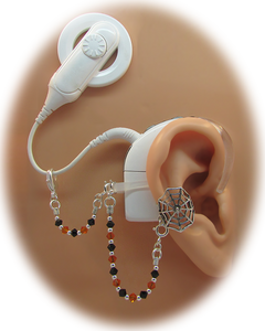 Sterling Silver "Spider Web" Ear Cuff - Halloween Edition