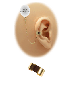 "Solid Band" 1/4" Ear Cuff - Gold-Filled