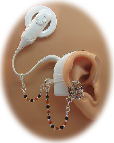 Sterling Silver "Spider Web" Ear Cuff - Halloween Edition