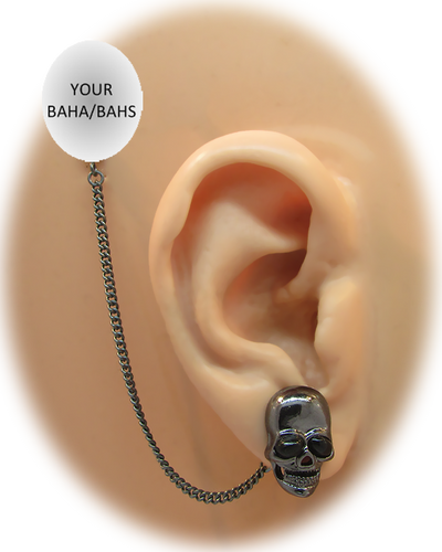 Black Skull Earring - Halloween Edition