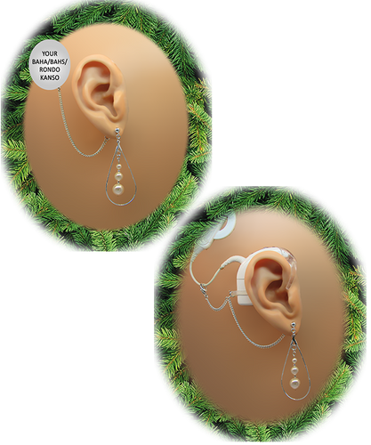 Teardrop Hoop & Pearls - Swarovski Pearls