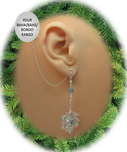 AB Crystal Snowflake with Swarovski Crystals