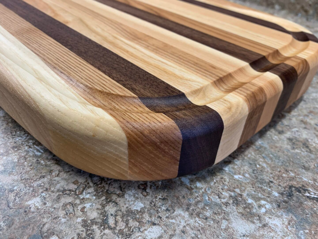 Wood Wood Cutting Board with Walnut and White Ash