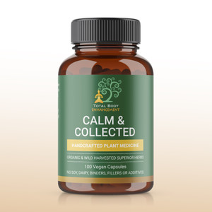 TBE Herbs Calm and Collected  100 Vegan Capsules - Mood Uplifting Formula