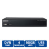 Samsung Hanwha SRD-440-500 4 Channel DVR, 500 GB HDD