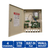 Speco N4WNSP1TB 4-Channel Wall Mount Network Video Recorder - Built-In PoE