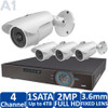 DH Vision 4-Camera HD-CVI Security Camera System