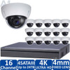 16-Camera 4K Indoor/Outdoor IP Security Camera System