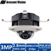 Arecont Vision AV3555DN-F 3MP Dome IP Security Camera - Built-in Microphone