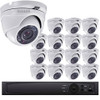 Turret CCTV Analog Security Camera System, 16 Camera, Outdoor, Full HD 1080p, 3TB Storage, Night Vision, LTD08162DK-3TB