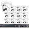 12-Camera Turret IP Security Camera System 4MP - 20fps @ 2688x1520p, True WDR, Weatherproof, 3TB of Storage, LTN8712-D4WM - 1