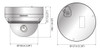 Samsung Hanwha SCV-6083R 2.1MP Outdoor Dome HD CCTV Security Camera with 2.8~12mm Varifocal Lens