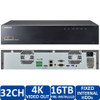Samsung XRN-2010-16TB 4K 32 Channel 16TB Network Video Recorder - 16TB Pre-installed, 256Mbps Recording, WiseStream, Support H.265, H.264, MJPEG