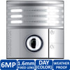 Mobotix MX-T25-D016-S 6MP Indoor/Outdoor IP Video Door Station - 1.6mm Fixed Lens, Day, Speaker/Microphone, Weatherproof, Silver-colored