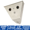 Mobotix MX-V15D-Sec-D43D43-6MP-F1.8 2x 6MP Vandalism V15 Indoor/Outdoor Network Corner Security Camera - 2x 7.9mm Fixed Lens, Day