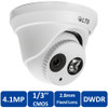 4.1 Megapixel InfraRed for Night Vision Outdoor Turret Network (IP) Security Camera, H.264 Plus Compression, Weatherproof, 2.8mm Fixed Lens, CMIP3042-28