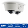 Arecont Vision AV10655DN-28 10MP Microdome Outdoor IP Security Camera - 2.8mm Fixed Lens