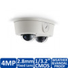 Arecont Vision AV4656DN-NL 4MP Microdome Outdoor IP Security Camera - SNAPstream, No Lens