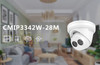 4 Megapixel InfraRed for Night Vision Outdoor Turret Network (IP) Security Camera, H.265 Plus Compression, Weatherproof, SD Card Support, 2.8mm Fixed Lens, CMIP3342W-28M