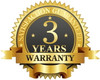 3 Years Limited Manufacturer Warranty