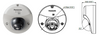 Panasonic WV-S3531L 2MP IR H.265 Outdoor Mobile Mini Dome IP Security Camera 