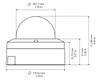 Bosch NDE-3502-AL 2MP IR Outdoor Dome IP Security Camera with 3x Zoom Lens Dimensions