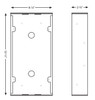 Aiphone IXG-DM7-BOX Flush Mount Back Box for IXG-DM7-HID - 2 Aiphone IXG-DM7-BOX Flush Mount Back Box for IXG-DM7-HID - 2