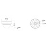 Geovision GV-TDR4703-2F 4MP Night Vision H.265 Outdoor Dome IP Security Camera with 2.8mm Fixed Lens