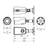 Pelco IBE332-1ER 3MP Night Vision Outdoor Bullet IP Security Camera with Motorized Lens - 2