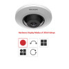 Hikvision DS-2CD3956G2-ISU 5MP Night Vision Indoor Fisheye IP Security Camera with Built-in Microphone, 1.05mm Fixed Lens, AcuSense - 3