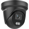Hikvision DS-2CD2347G2-LU 2.8MM (BLACK) 4MP H.265+ ColorVu Outdoor Turret IP Security Camera with 2.8mm Fixed Lens, Built-in Microphone, Black - 2